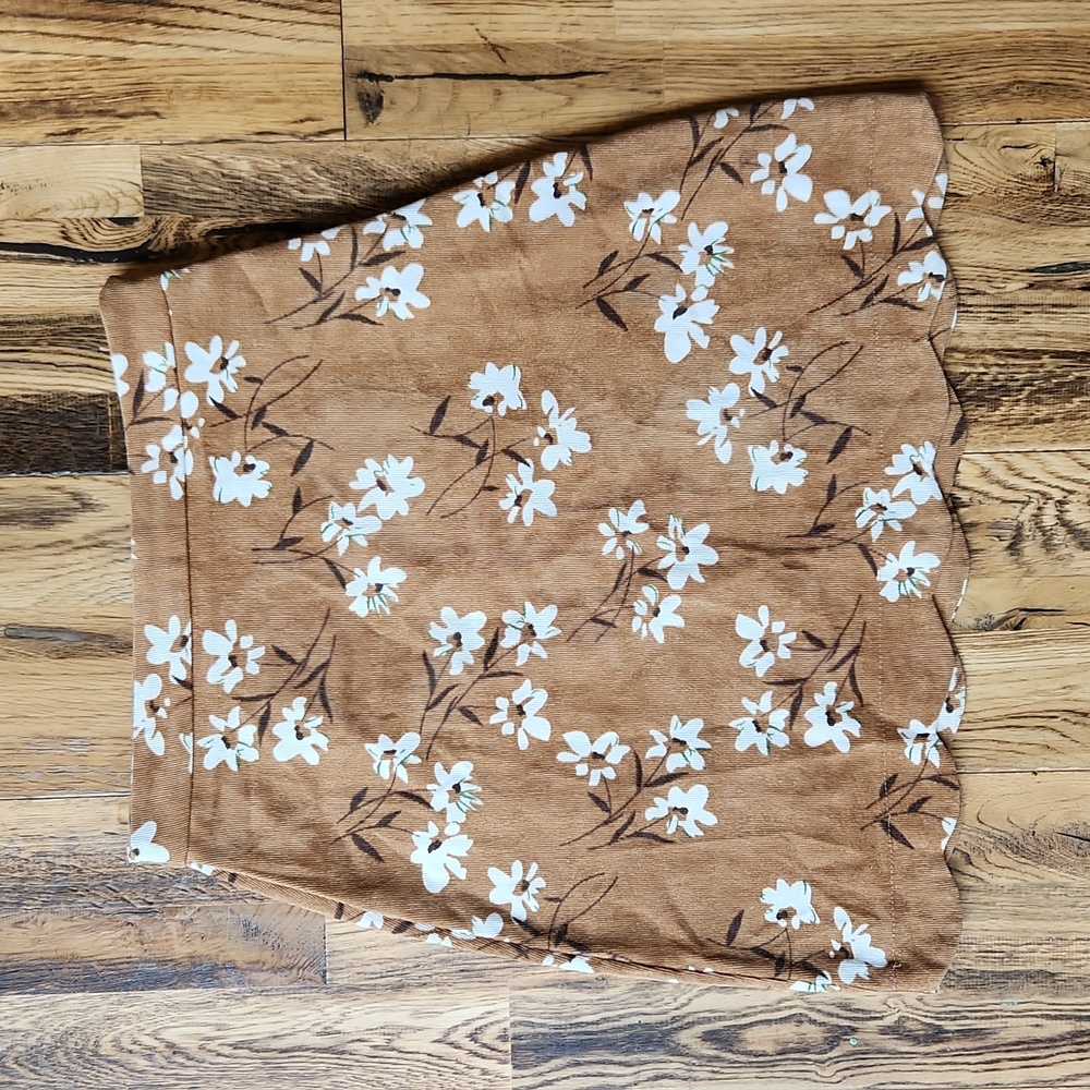 Floral Tan Skirt